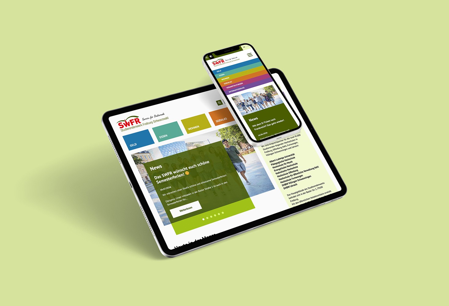 Online Portal und Webseite